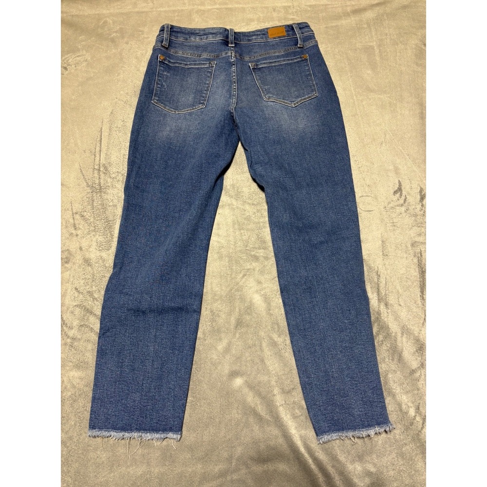 Judy Blue Women 13/31 Boyfriend Fit Denim Jeans Gold Chain Side Seam JB88108